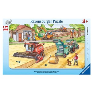 Ravensburger (06015) - "Maschinen auf dem Feld" - 15 Teile Puzzle