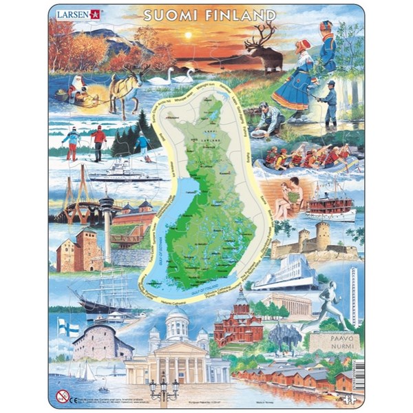 Larsen (KS3) - "Sehenswurdigkeiten in Finnland" - 75 Teile Puzzle