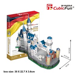 Cubic Fun (MC062H) - "Schloss Neuschwanstein, Bayern, Deutschland" - 98 Teile Puzzle