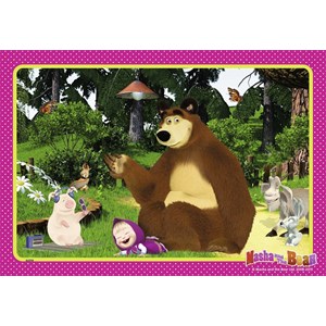 Ravensburger (07585) - "Masha - Spaß im Wald" - 12 Teile Puzzle