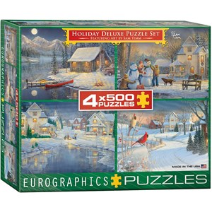 Eurographics (8904-0982) - Sam Timm: "Holiday Deluxe Puzzle Set" - 500 Teile Puzzle