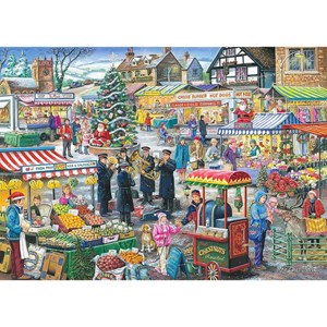 The House of Puzzles (2971) - "Find the Differences No.5, Festive Market" - 1000 Teile Puzzle