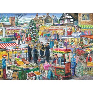 The House of Puzzles (2971) - "Find the Differences No.5, Festive Market" - 1000 Teile Puzzle