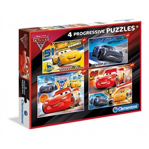 Clementoni (07714) - "Cars" - 20 60 100 180 Teile Puzzle