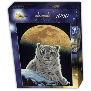 Grafika (T-00412) - Schim Schimmel, William Schimmel: "Moon Leopard" - 1000 Teile Puzzle