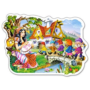 Castorland (B-015085) - "Schneewittchen und die sieben Zwerge" - 15 Teile Puzzle