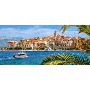 Castorland (B-060238) - "Blick auf Korcula" - 600 Teile Puzzle