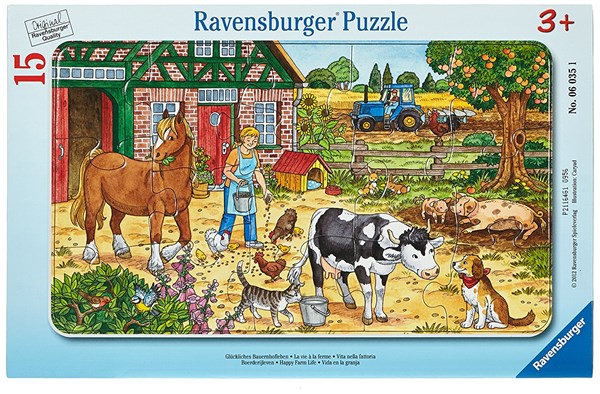 Ravensburger (06035) - "Das Leben auf dem Bauernhof" - 15 Teile Puzzle