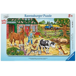 Ravensburger (06035) - "Das Leben auf dem Bauernhof" - 15 Teile Puzzle