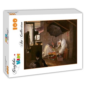 Grafika Kids (01257) - Carl Spitzweg: "Der arme Poet" - 100 Teile Puzzle