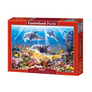 Castorland (B-52547) - "Unterwasser Delfine" - 500 Teile Puzzle