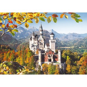Castorland (C-300013) - "Blick auf das Schloss Neuschwanstein" - 3000 Teile Puzzle