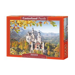 Castorland (C-300013) - "Blick auf das Schloss Neuschwanstein" - 3000 Teile Puzzle