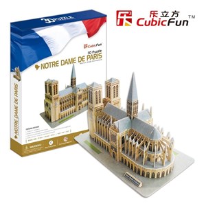 Cubic Fun (MC054H) - "Notre Dame De Paris" - 74 Teile Puzzle