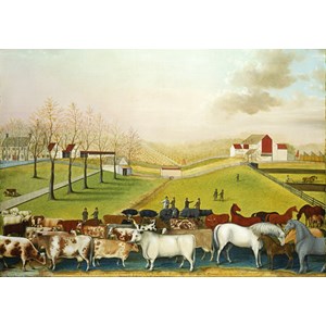 Grafika (00251) - Edward Hicks: "The Cornell Farm, 1848" - 1000 Teile Puzzle