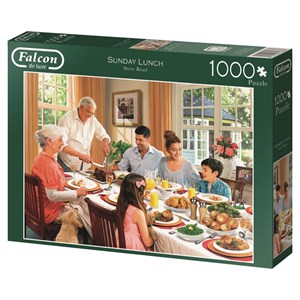 Falcon (11088) - "Das Mittagessen mit der Familie" - 1000 Teile Puzzle