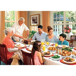 Falcon (11088) - "Das Mittagessen mit der Familie" - 1000 Teile Puzzle