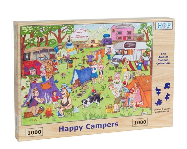 The House of Puzzles (3831) - "Happy Campers" - 1000 Teile Puzzle