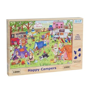 The House of Puzzles (3831) - "Happy Campers" - 1000 Teile Puzzle