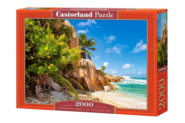 Castorland (C-200665) - "Paradiesischer Strand auf den Seychellen" - 2000 Teile Puzzle
