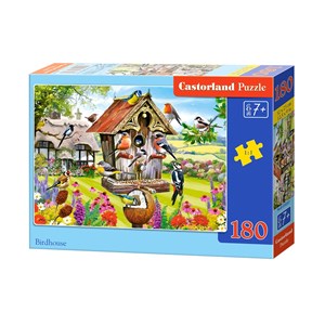 Castorland (B-018307) - "Versammlung am Futterhaus" - 180 Teile Puzzle