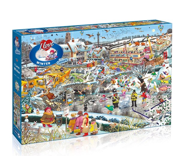 Gibsons (G7056) - "I Love Winter" - 1000 Teile Puzzle