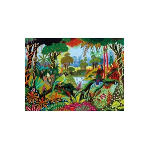 Puzzle Michele Wilson (A491-650) - Alain Thomas: "Jungle" - 650 Teile Puzzle