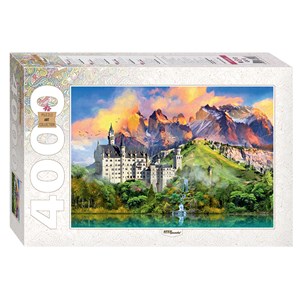 Step Puzzle (85408) - "Schloss Neuschwanstein in den Alpen" - 4000 Teile Puzzle