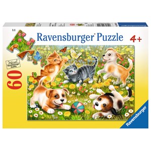 Ravensburger (09624) - "Cats & Dogs" - 60 Teile Puzzle