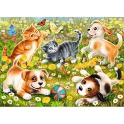 Ravensburger (09624) - "Cats & Dogs" - 60 Teile Puzzle