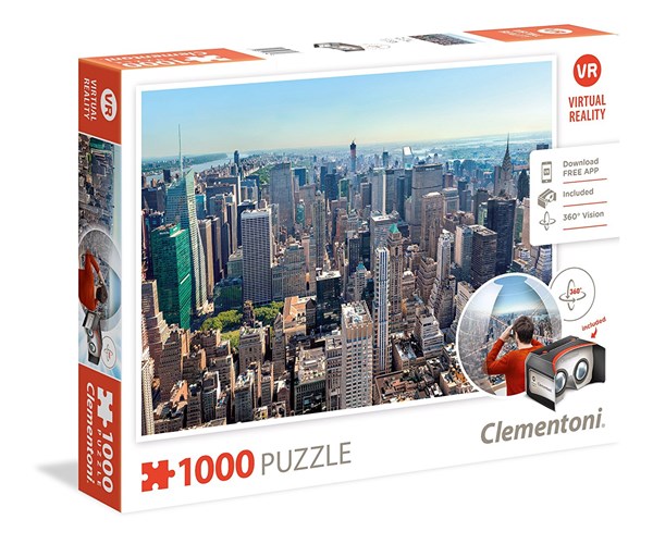 Clementoni (39401) - "Blick auf New York" - 1000 Teile Puzzle