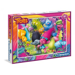 Clementoni (08422) - "Trolls" - 60 Teile Puzzle