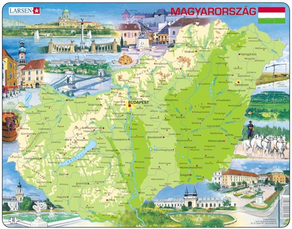 Larsen (K60) - "Ungarn" - 80 Teile Puzzle