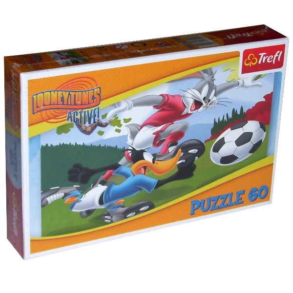 Trefl (17222) - "Looney Tunes - Fußball" - 60 Teile Puzzle