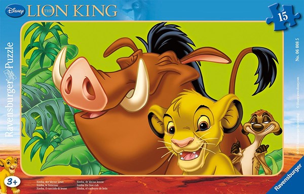 Ravensburger (06008) - "The Lion King, Simba the Lion Cub" - 15 Teile Puzzle