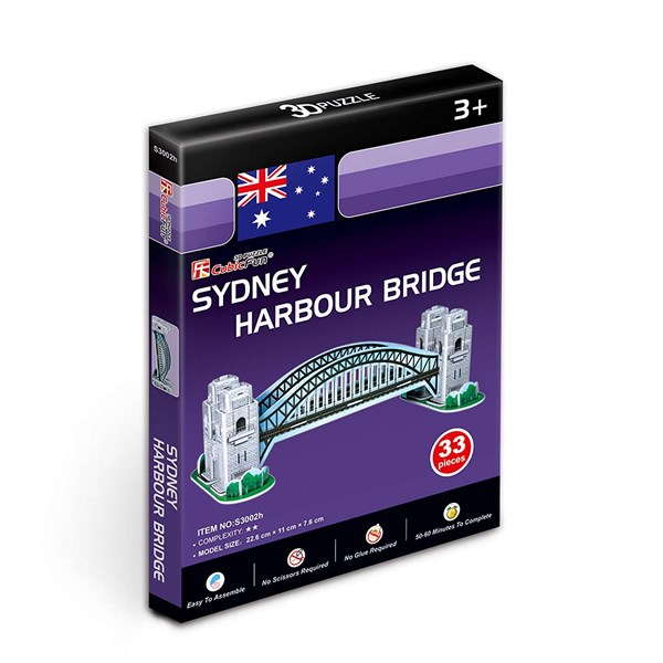 Cubic Fun (S3002H) - "Autralia, Sydney Harbour Bridge" - 33 Teile Puzzle