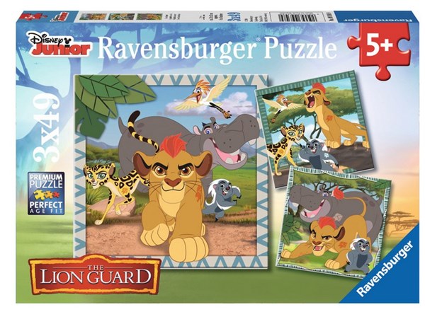 Ravensburger (09348) - "In der Savanne ist was los" - 49 Teile Puzzle