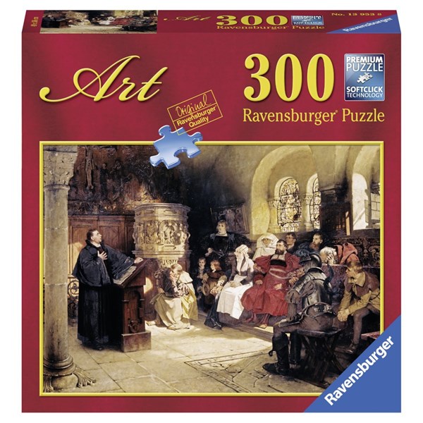 Ravensburger (13953) - "Predigt auf der Wartburg" - 300 Teile Puzzle