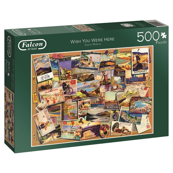Falcon (11166) - Garry Walton: "Reiseziel - Collage" - 500 Teile Puzzle