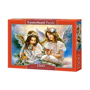 Castorland (C-151394) - "Kleine Engel spielen mit den Blumen" - 1500 Teile Puzzle