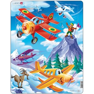 Larsen (US12) - "Lustige Flugzeuge" - 20 Teile Puzzle