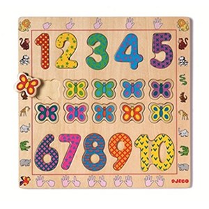 Djeco (01801) - "The Numbers from 1 to 10" - 20 Teile Puzzle