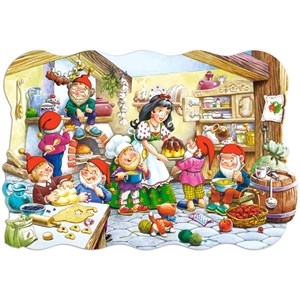Castorland (C-02207) - "Schneewittchen und die 7 Zwerge" - 20 Teile Puzzle