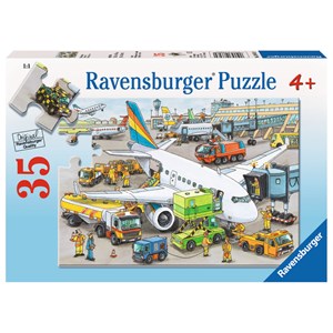 Ravensburger (08603) - "Geschäftiger Flughafen" - 35 Teile Puzzle