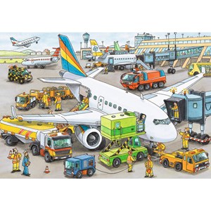 Ravensburger (08603) - "Geschäftiger Flughafen" - 35 Teile Puzzle