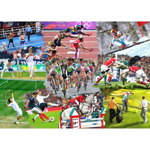 The House of Puzzles (3916) - "Sports Mixture" - 500 Teile Puzzle