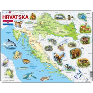 Larsen (A19) - "Kroatien mit Tieren" - 54 Teile Puzzle