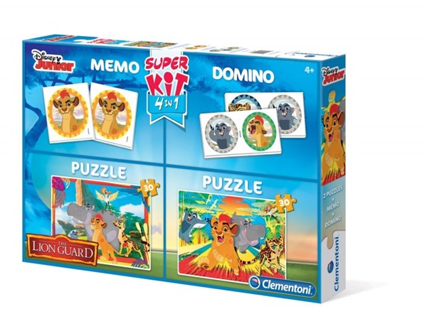 Clementoni (08212) - "Lion Guard + Memo + Domino" - 30 Teile Puzzle