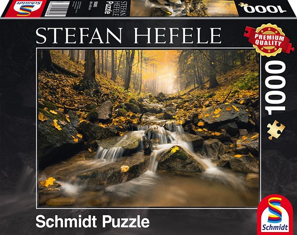 Schmidt Spiele (59385) - Stefan Hefele: "Märchenhafter Bach" - 1000 Teile Puzzle