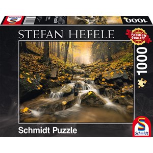 Schmidt Spiele (59385) - Stefan Hefele: "Märchenhafter Bach" - 1000 Teile Puzzle